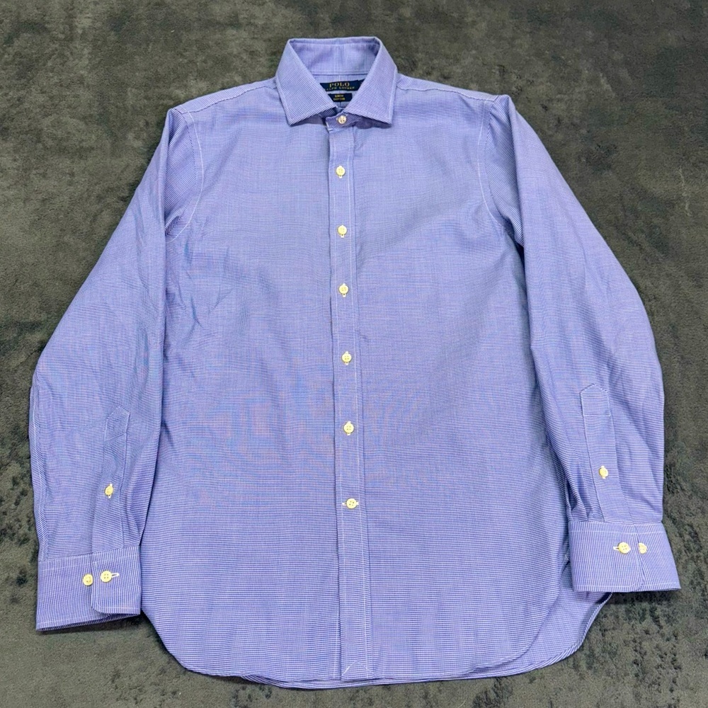 Polo Ralph Lauren Slim Fit Easy Care Blue Dress Shirt 14.5 32/33